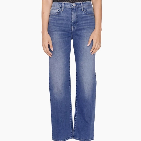$255 BRAND NEW Frame Le Jane Crop Atrium Jeans Straight Cropped Ankle Size 27 - Picture 3 of 7